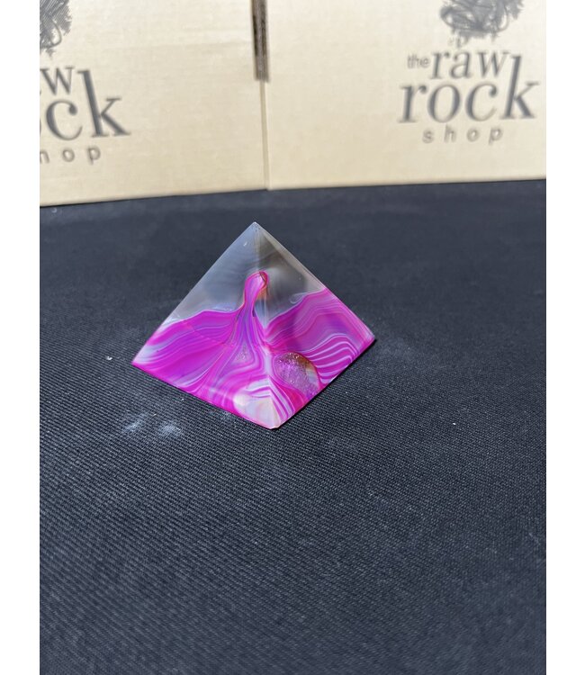Pink Agate Pyramid #9, 206gr