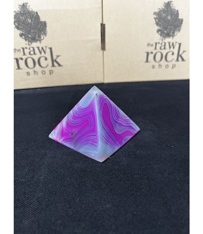 Pink Agate Pyramid #14, 346gr