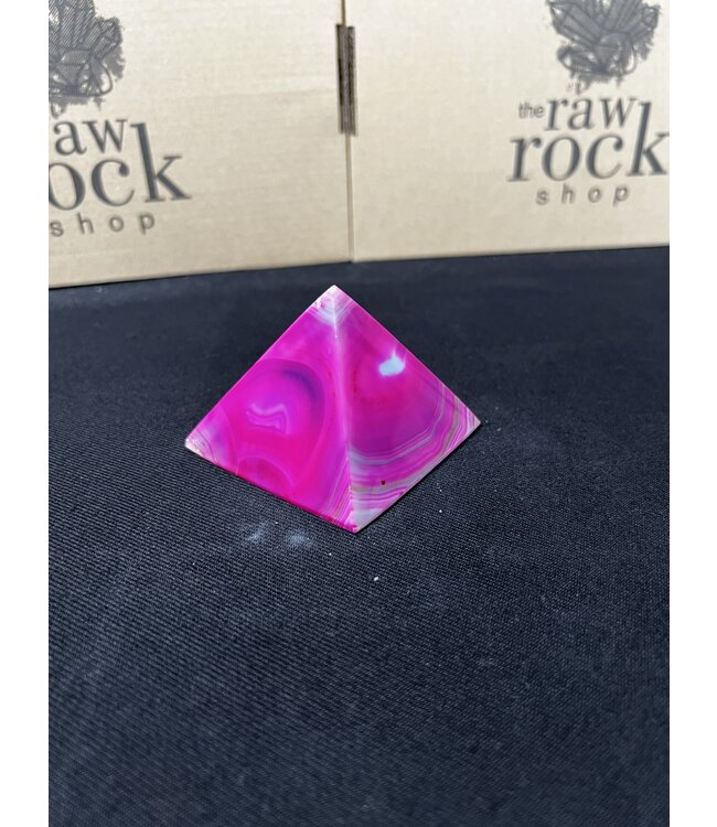 Pink Agate Pyramid #15, 246gr