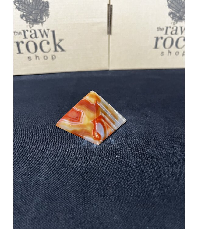 Red Agate Pyramid #1, 124gr