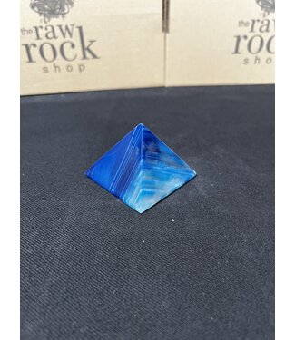Blue Agate Pyramid #2, 138gr
