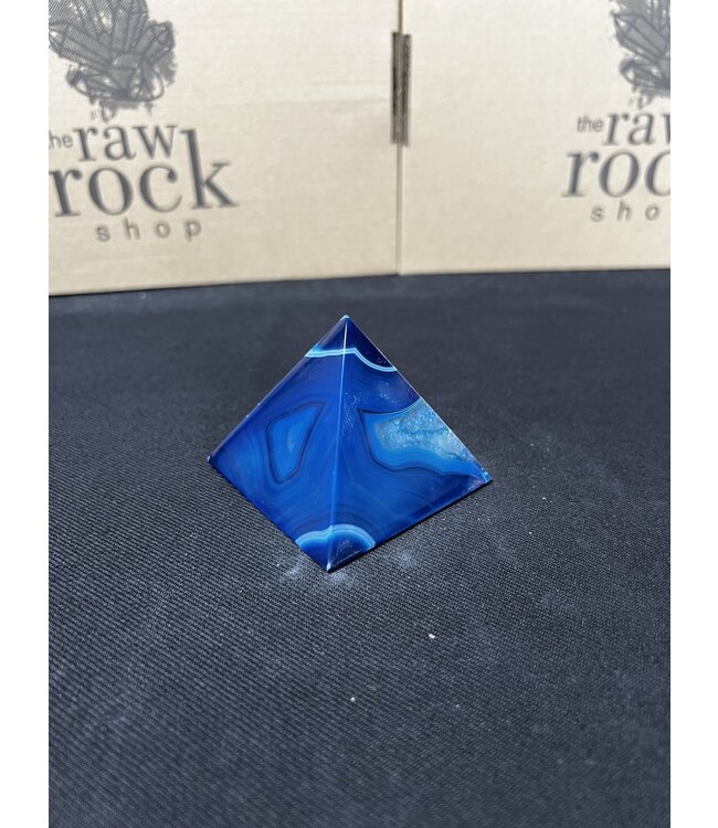 Blue Agate Pyramid #9, 182gr