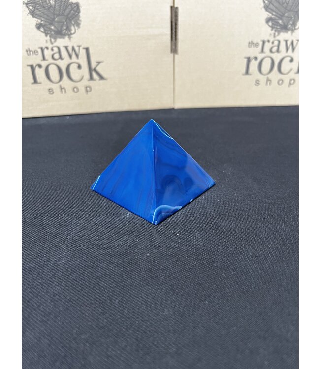 Blue Agate Pyramid #11, 216gr