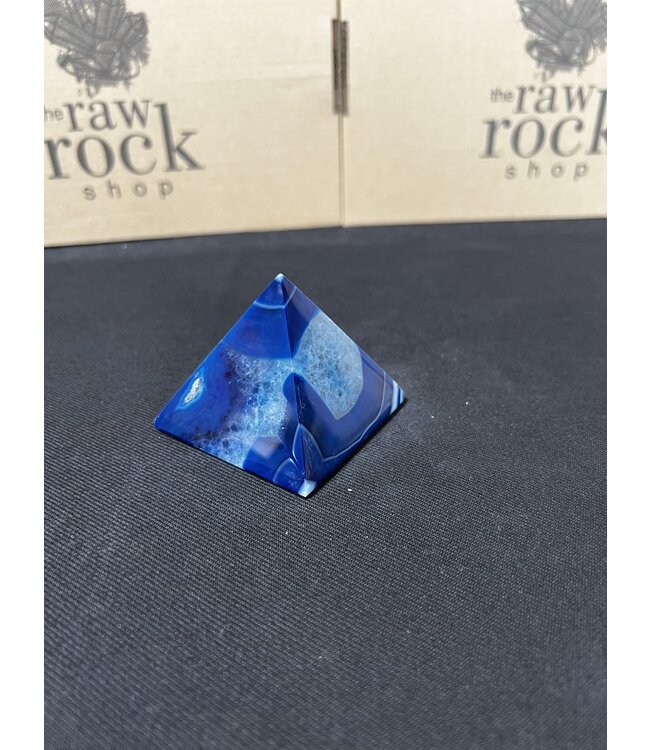 Blue Agate Pyramid #12, 190gr