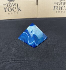 Blue Agate Pyramid #15, 206gr