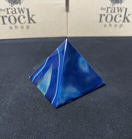 Blue Agate Pyramid #17, 400gr