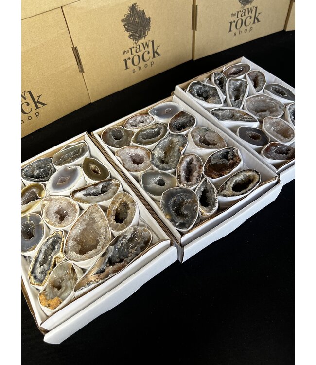 Agate Geode Halves Large, 1 Box