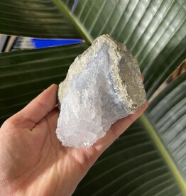 Blue Lace Agate Raw Geode #310, 406gr