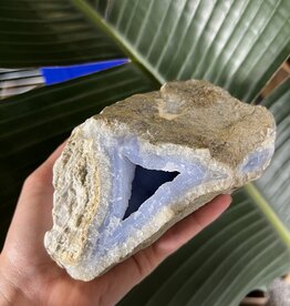 Blue Lace Agate Raw Geode #315, 1338gr