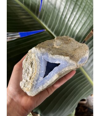 Blue Lace Agate Raw Geode #315, 1338gr