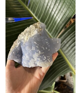 Blue Lace Agate Raw Geode #363, 846gr