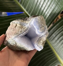 Blue Lace Agate Raw Geode #370, 846gr