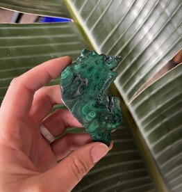 Polished Malachite Slice #168, 52gr