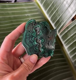 Polished Malachite Slice #180, 72gr