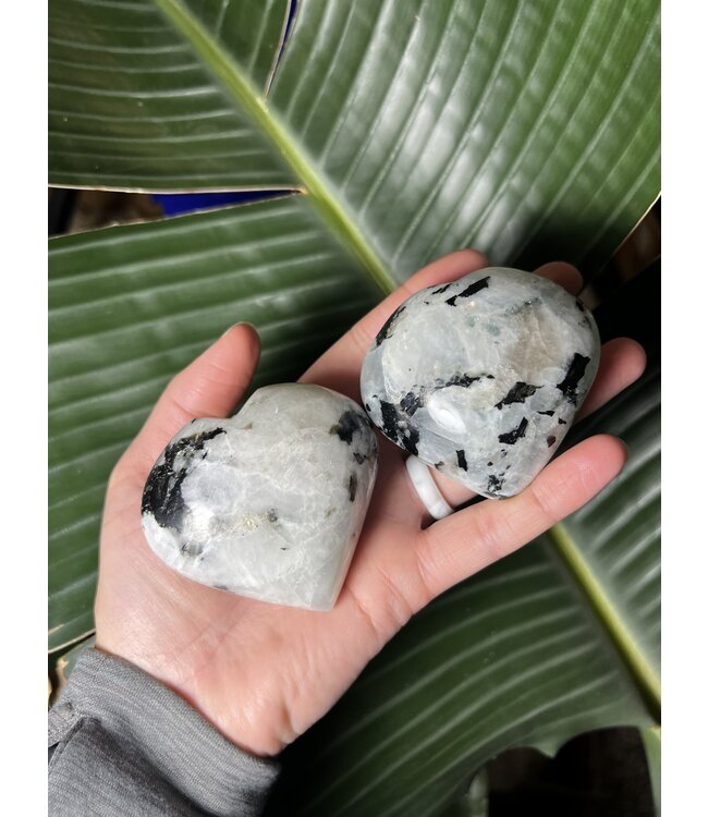 Rainbow Moonstone Heart, Size XX-Large [175-199gr]