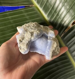 Blue Lace Agate Raw Geode #388, 362gr