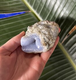 Blue Lace Agate Raw Geode #372, 190gr