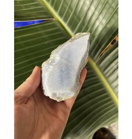 Blue Lace Agate Raw Geode #371, 234gr