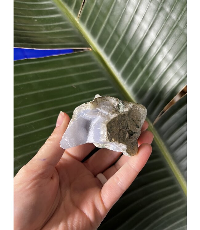 Blue Lace Agate Raw Geode #392, 186gr