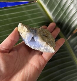 Blue Lace Agate Raw Geode #410, 134gr