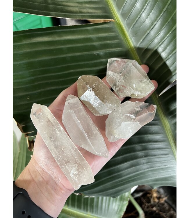 Rough Naturally Terminated Clear Quartz Points, Size Large [75-99gr]
