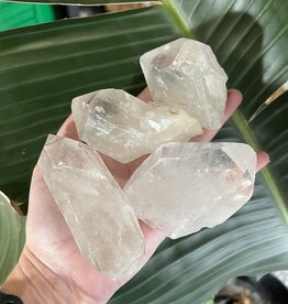 Rough Naturally Terminated Clear Quartz Points, Size Jumbo [150-174gr]