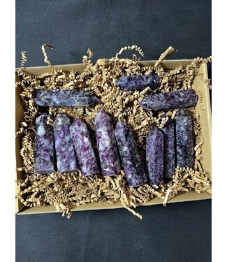 Lepidolite/Purple Mica Points 1KG bulk lot