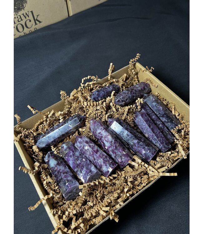 Lepidolite/Purple Mica Points 1KG bulk lot