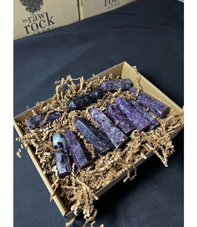 Lepidolite/Purple Mica Points 1KG bulk lot