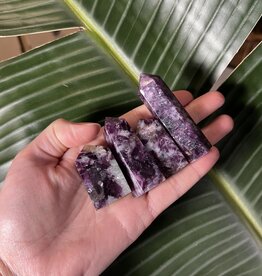 Lepidolite/Purple Mica Point, Size Small [25-49gr]