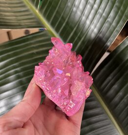Pink Aura Cluster #139, 186gr