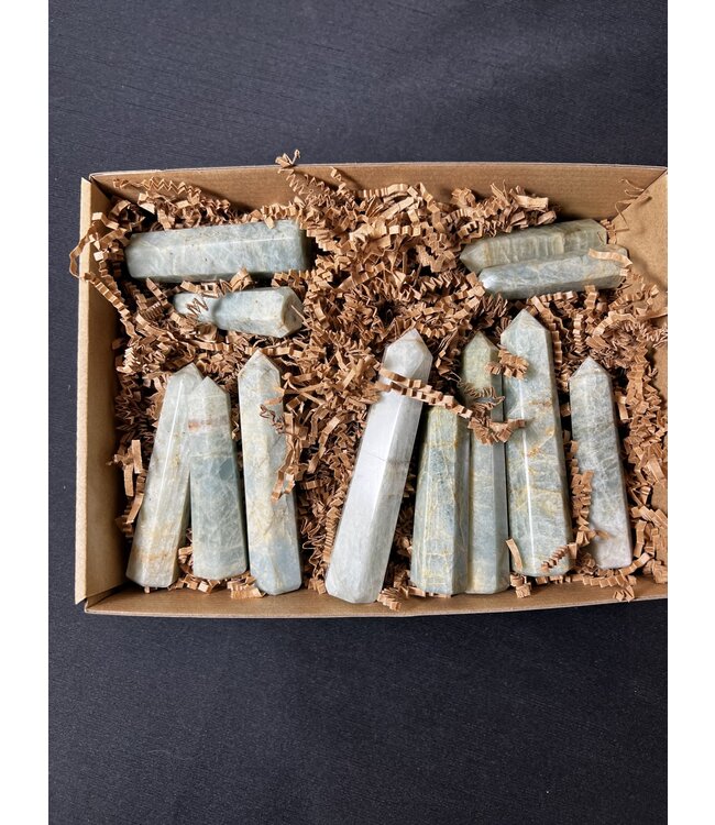 Aquamarine Points 1KG bulk lot