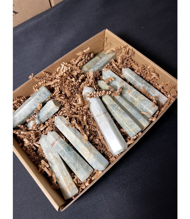 Aquamarine Points 1KG bulk lot