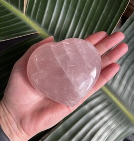 Rose Quartz Heart, Size Dino-Plus [375-399gr]