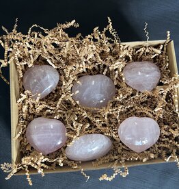 Rose Quartz Hearts 1KG bulk lot