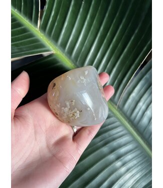 Flower Agate Palm Stone, Size Jumbo-Plus [225-249gr]