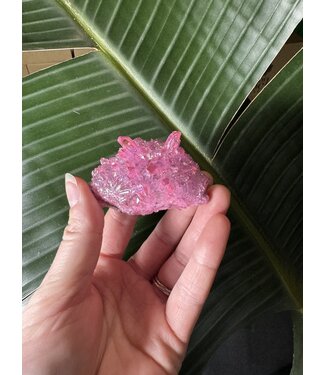 Pink Aura Cluster #171, 80gr