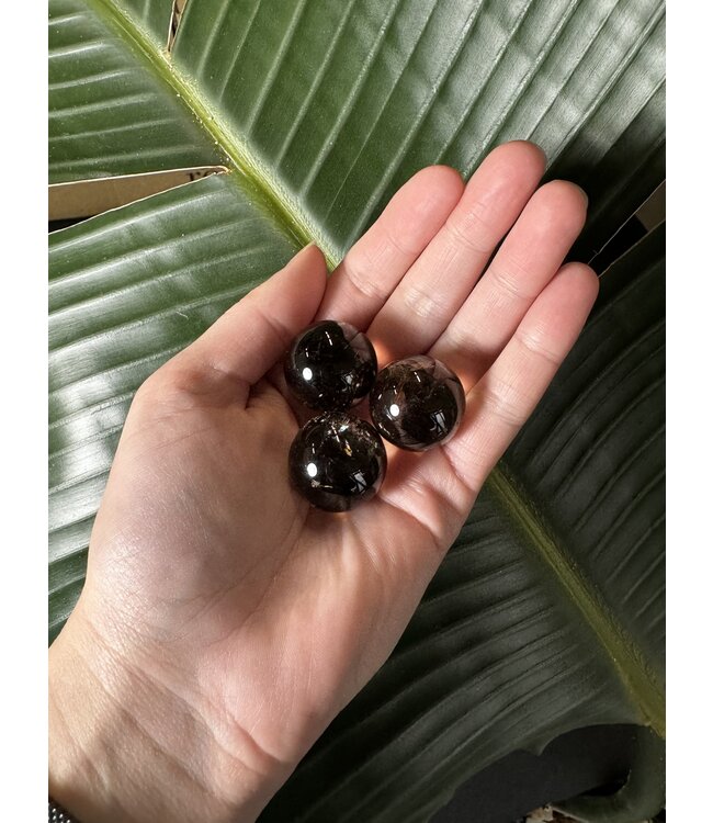 Mini Sphere Smoky Quartz, 2-2.4cm
