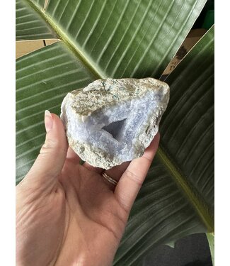 Blue Lace Agate Raw Geode #456, 300gr