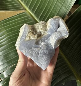 Blue Lace Agate Raw Geode #461, 416gr