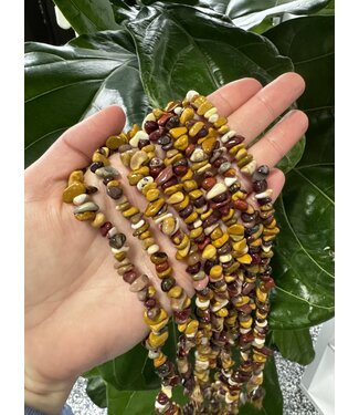 Mookaite Jasper Chip Beads Polished 31.5" Strand