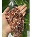 Fire Quartz Beads Polished 15" Strand 6mm 8mm