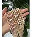 Flower Agate Beads Polished 15.5" Strand 6mm 8mm