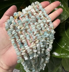 Amazonite Chip Beads Polished 31.5" Strand