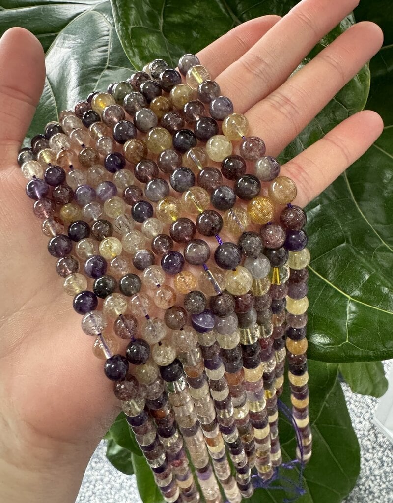 Super Seven Auralite 23 Beads Polished 15.5