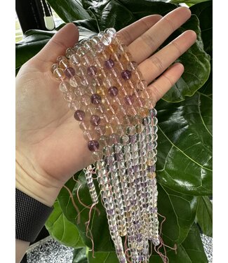 Ametrine Beads Polished 15" Strand 6mm 8mm