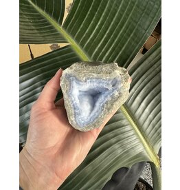 Blue Lace Agate Raw Geode #475, 572gr