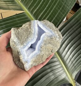 Blue Lace Agate Raw Geode #480, 550gr