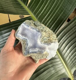 Blue Lace Agate Raw Geode #490, 814gr