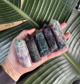 Rainbow Fluorite Point, Size Large [75-99gr]